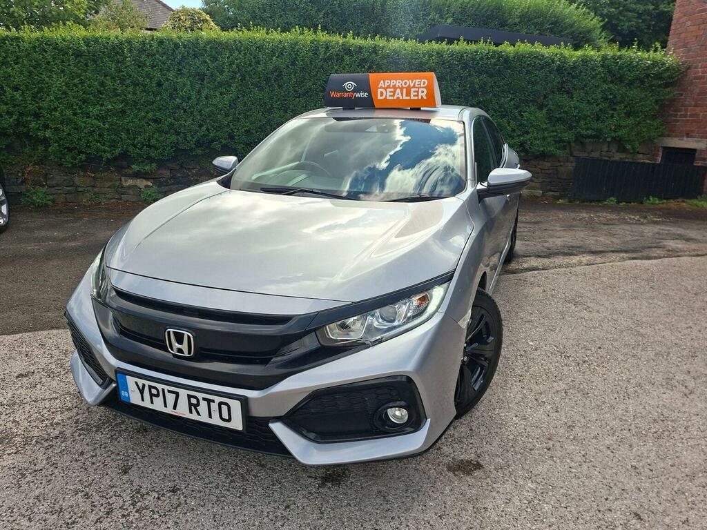 Honda Civic Hatchback 1.0 Vtec Turbo Sr Cvt Euro 6 Ss Silver #5
