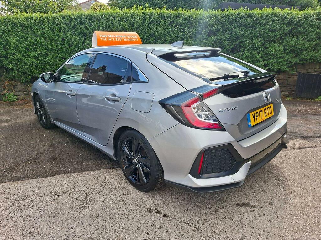 Honda Civic Hatchback 1.0 Vtec Turbo Sr Cvt Euro 6 Ss Silver #3