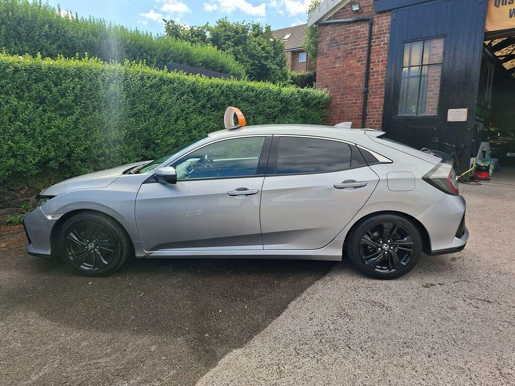 Honda Civic Hatchback 1.0 Vtec Turbo Sr Cvt Euro 6 Ss Silver #4