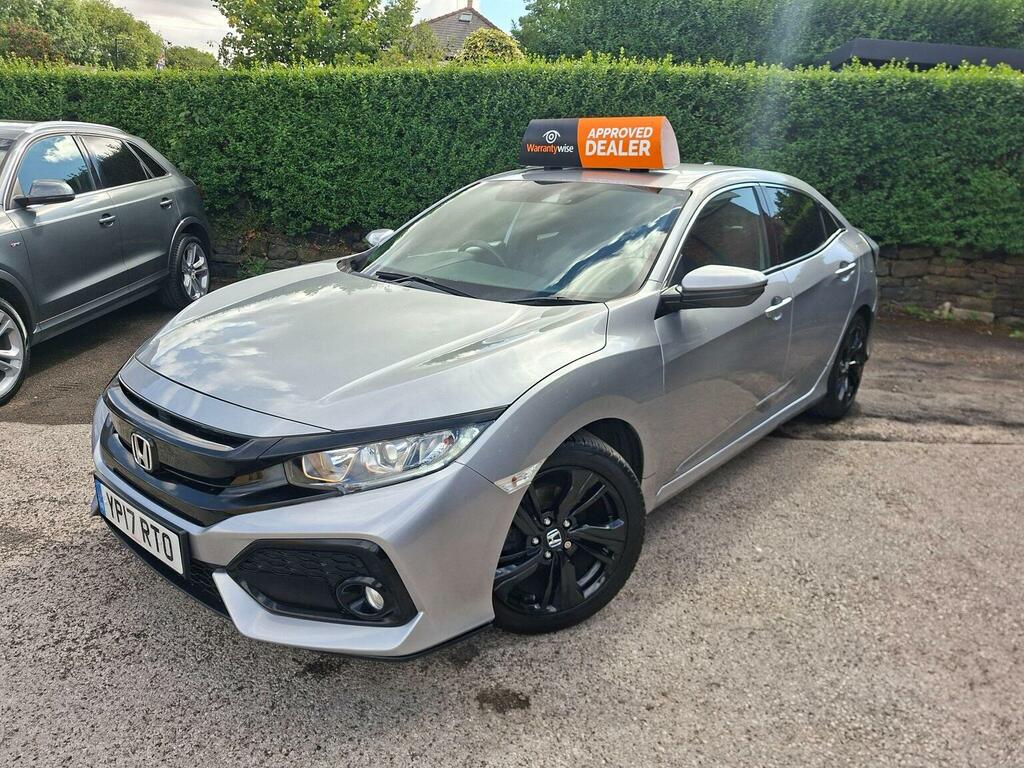 Honda Civic Hatchback 1.0 Vtec Turbo Sr Cvt Euro 6 Ss Silver #2