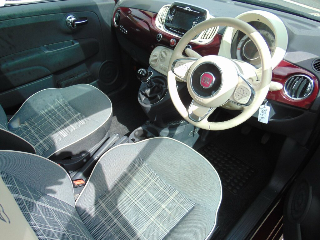 Fiat 500 1.2 Lounge Euro 6 Ss Black #5