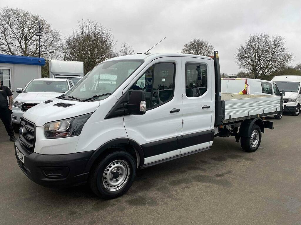 Ford Transit Custom 2.0 350 Ecoblue Leader Chassis Double Cab Dies FL23EJK White #4