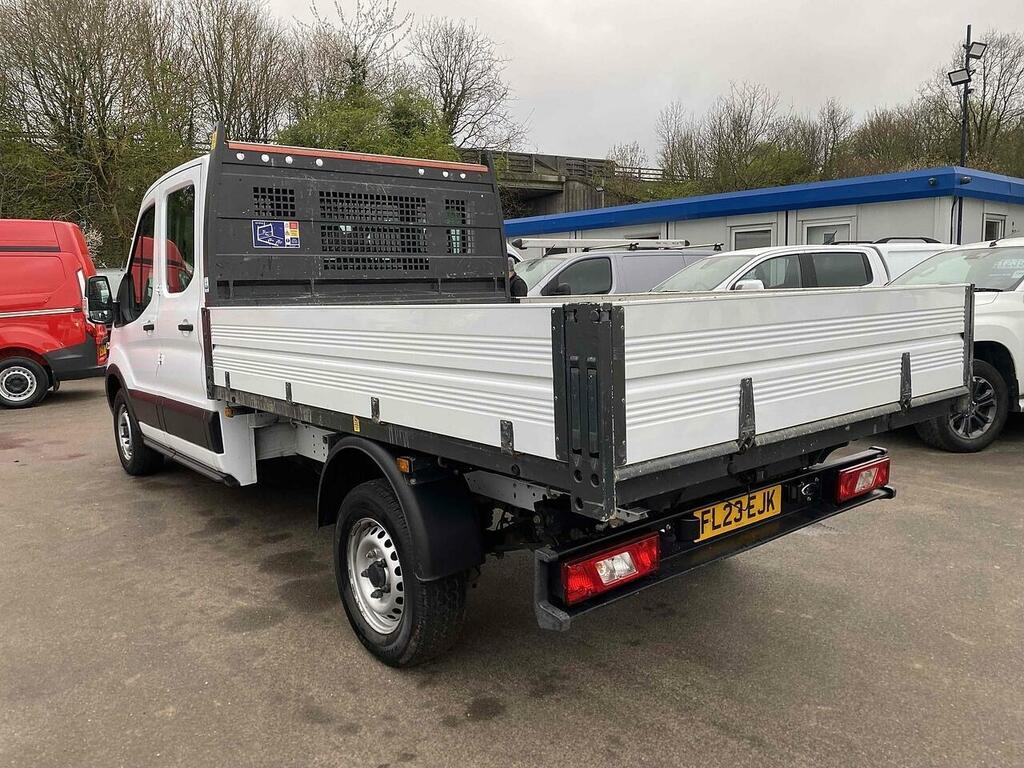 Ford Transit Custom 2.0 350 Ecoblue Leader Chassis Double Cab Dies FL23EJK White #5