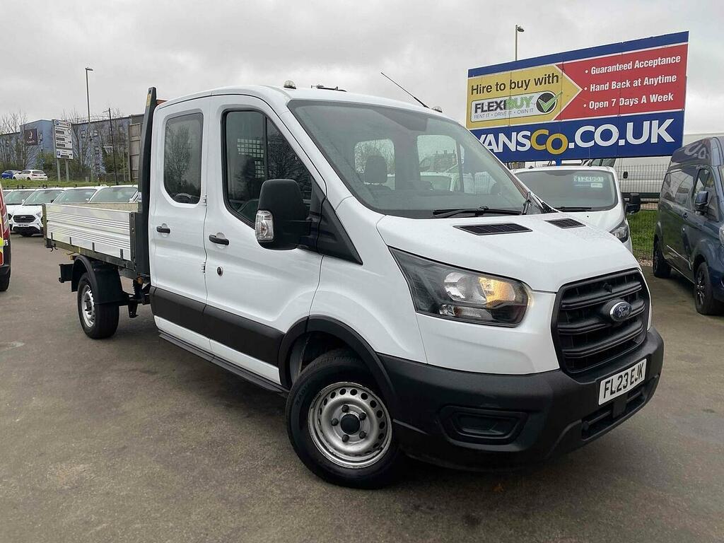 Ford Transit Custom 2.0 350 Ecoblue Leader Chassis Double Cab Dies FL23EJK White