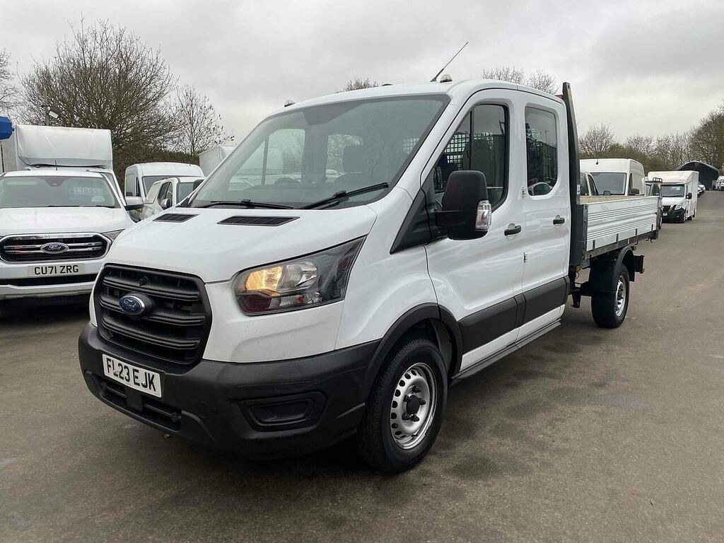 Ford Transit Custom 2.0 350 Ecoblue Leader Chassis Double Cab Dies FL23EJK White #3