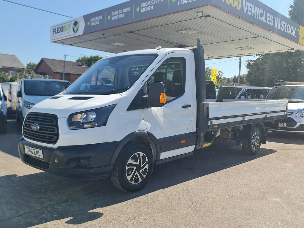 Ford Transit Custom 350 Ecoblue 2.0 Dropside DN18ZNL White #4