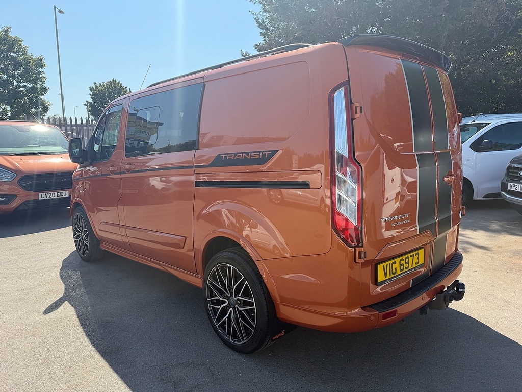 Ford Transit Custom 2.0 310 Ecoblue Sport Crew Van Double Cab 6Dr Dies VIG6973 Orange #4