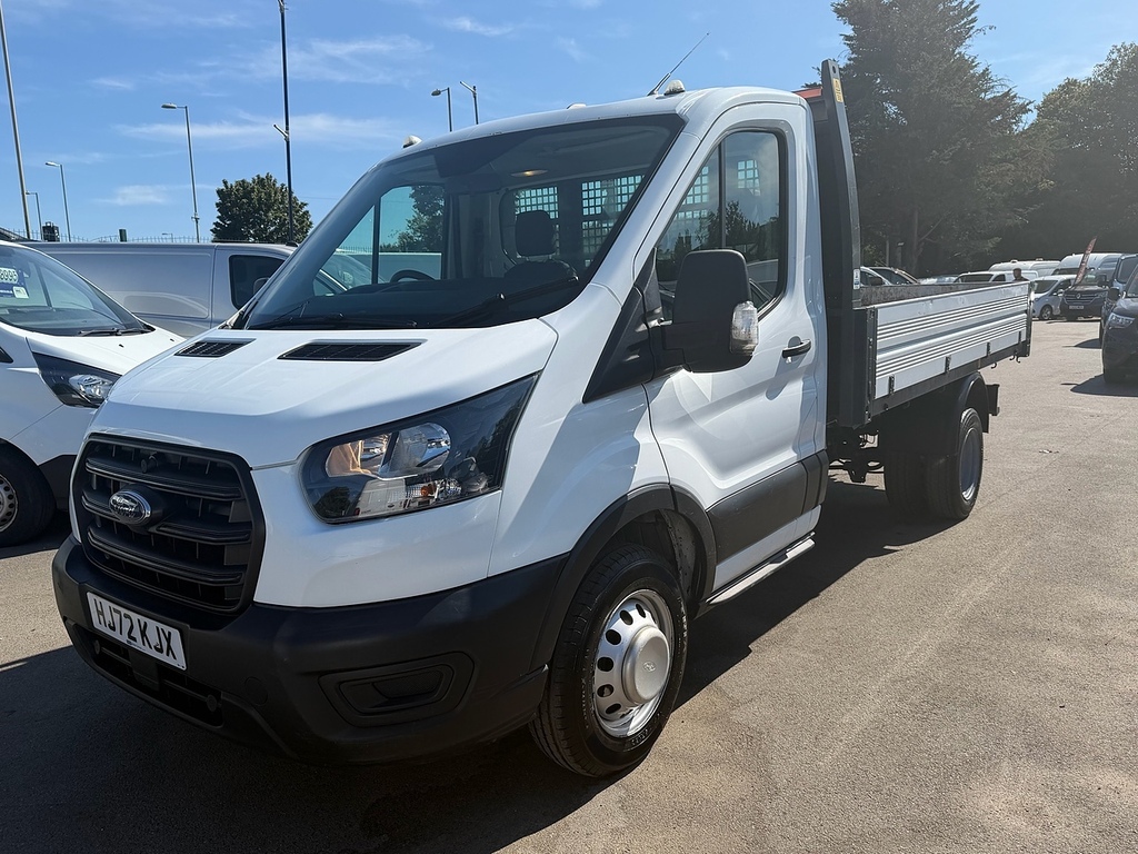 Ford Transit Custom 2.0 350 Ecoblue Hd Leader Chassis Cab M HJ72KJX White #3