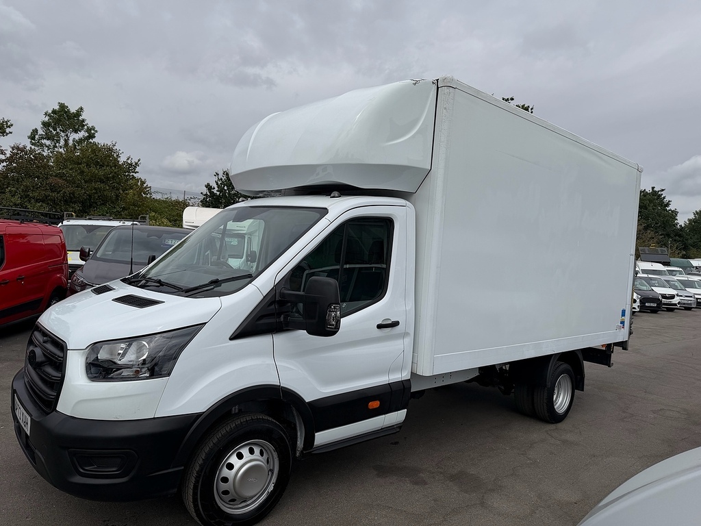 Ford Transit Custom 2.0 350 Ecoblue Hd Leader Chassis Cab M BP73XUH White #4
