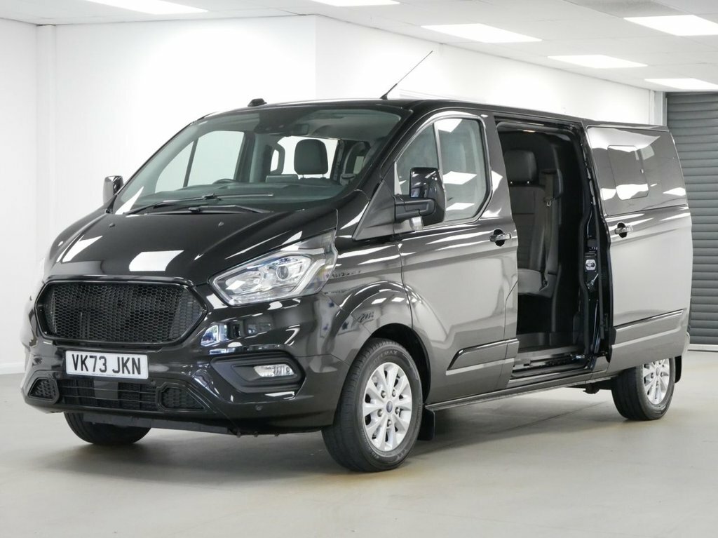 Ford Transit Custom 2L 2.0 320 Ecoblue Limited Crew Van Double Cab VK73JKN Black
