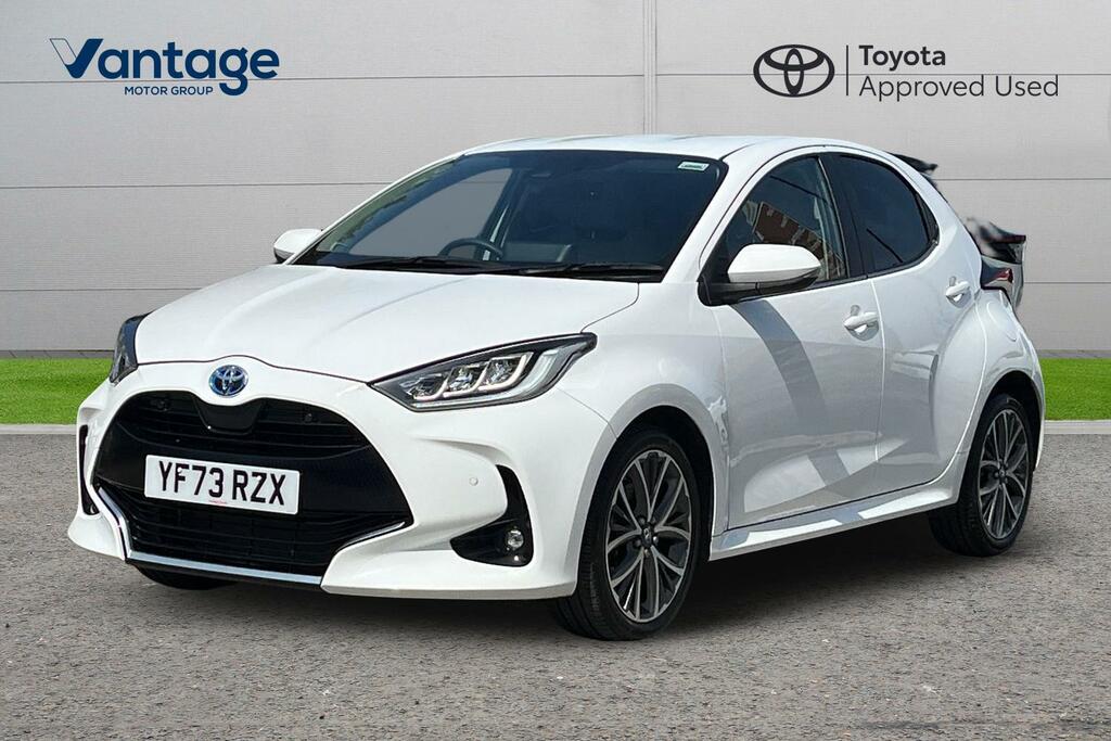 Toyota Yaris 1.5 Vvt-h Excel Hatchback Hybrid E-cvt YF73RZX White #3