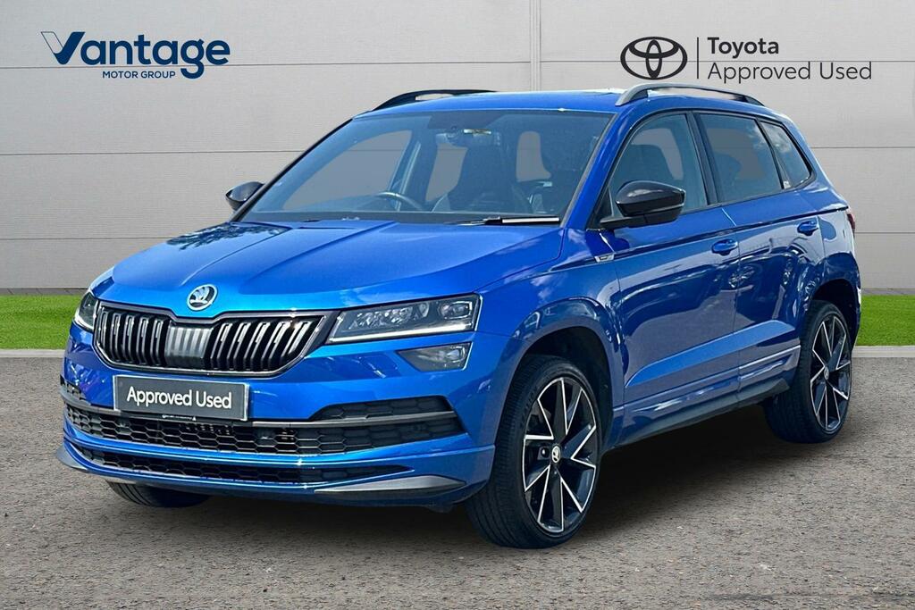 Skoda Karoq 1.5 Tsi Act Sportline Euro 6 Ss YD70FTZ Blue #3