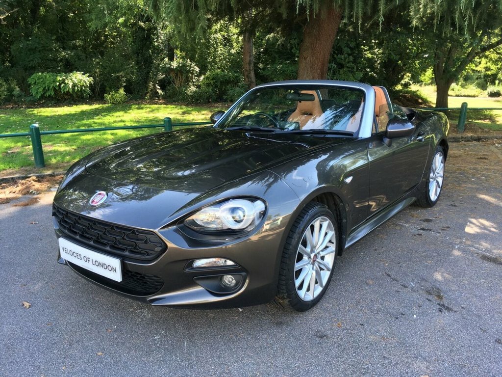 Fiat 124 Spider Convertible Brown #3
