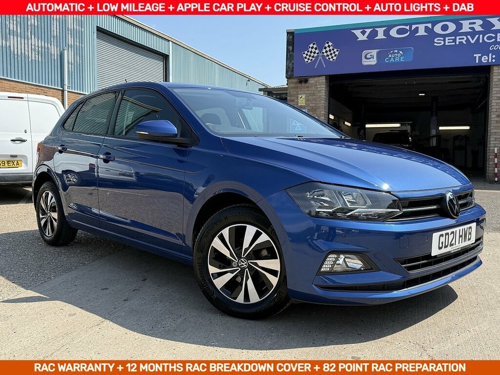 Volkswagen Polo 1.0Tsi Match Dsg U12291 Ulez GD21HWB Blue