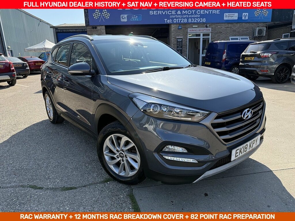 Hyundai Tucson 1.6 Gdi Blue Drive Se Nav U12292 Ulez EK18KPY Grey