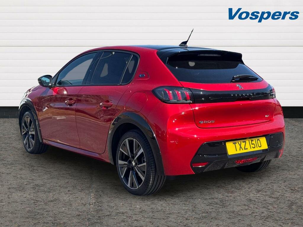 Peugeot e-208 100Kw Gt 50Kwh Red #5