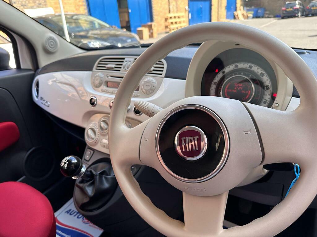 Fiat 500 1.2 Lounge Hatchback Euro 4 69 White #16