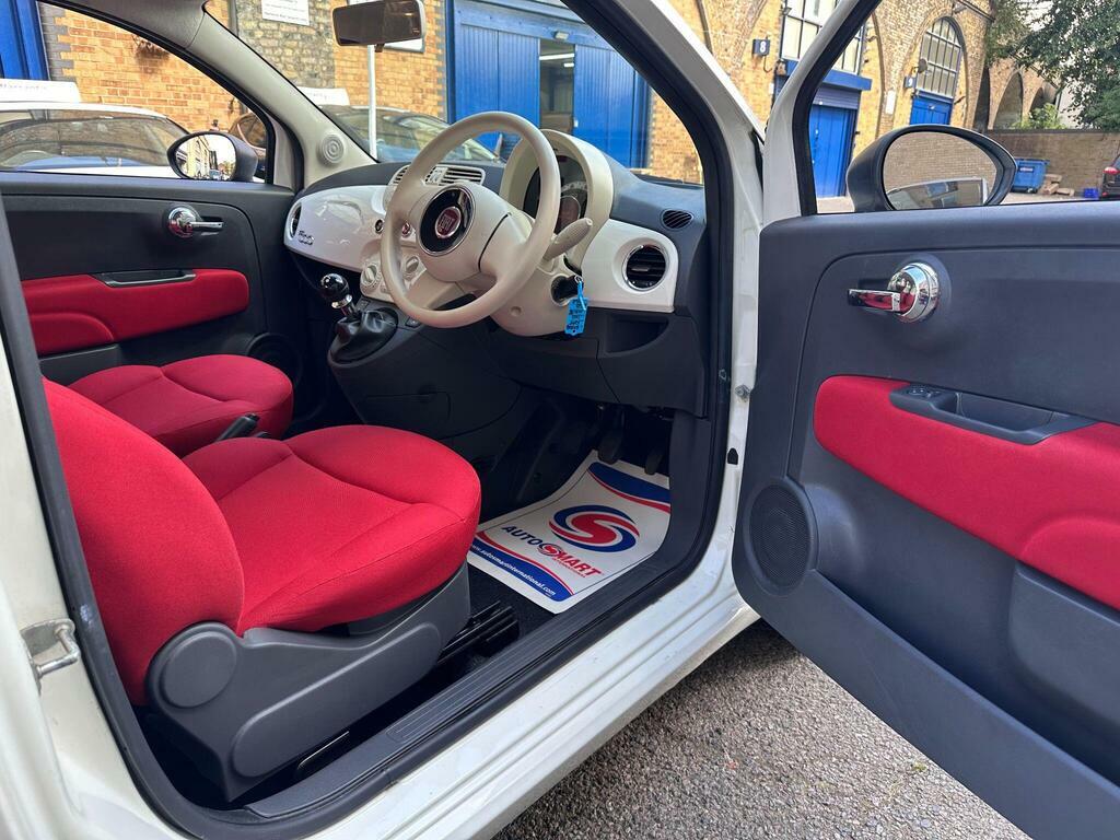 Fiat 500 1.2 Lounge Hatchback Euro 4 69 White #12