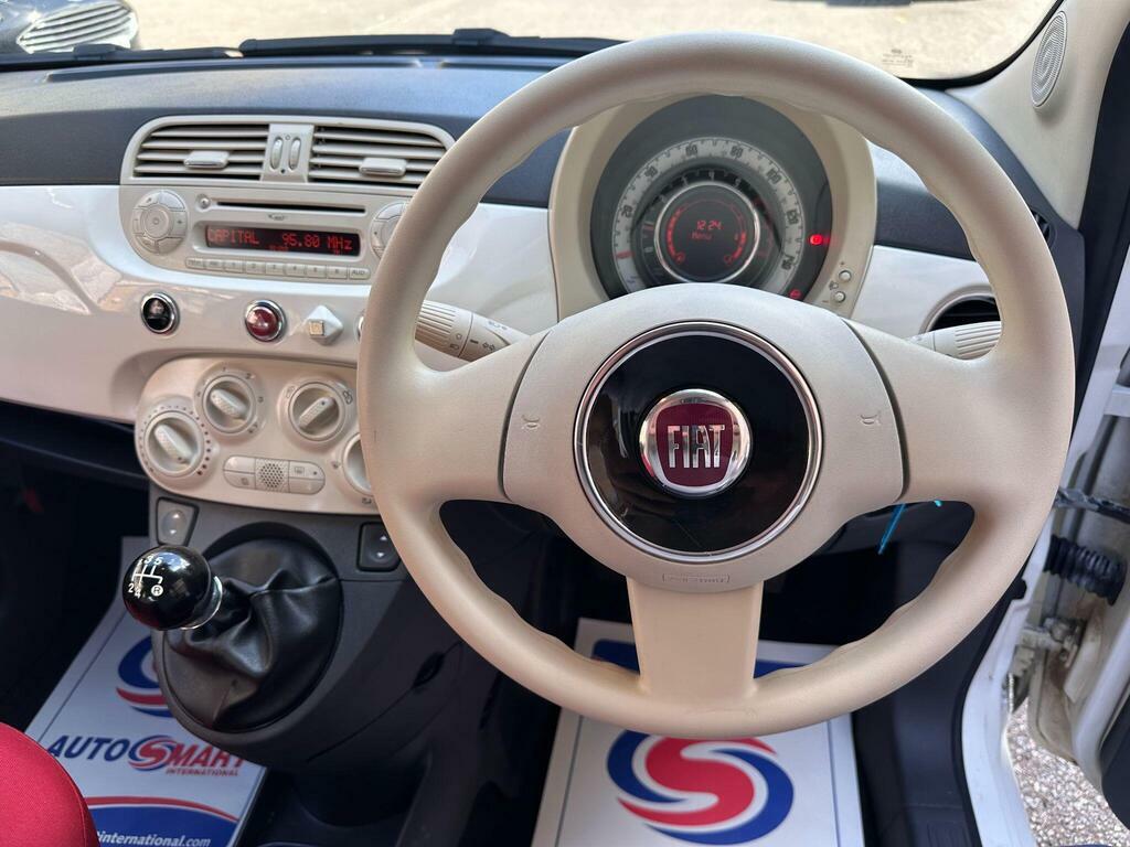 Fiat 500 1.2 Lounge Hatchback Euro 4 69 White #17