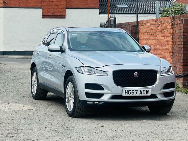 Jaguar F-Pace 2.0 D180 Portfolio Awd Euro 6 Ss HG67AOW Silver #6