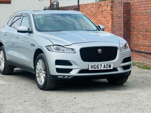 Jaguar F-Pace 2.0 D180 Portfolio Awd Euro 6 Ss HG67AOW Silver #4