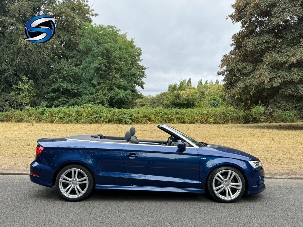 Audi A3 Cabriolet 2L S Line Blue #3