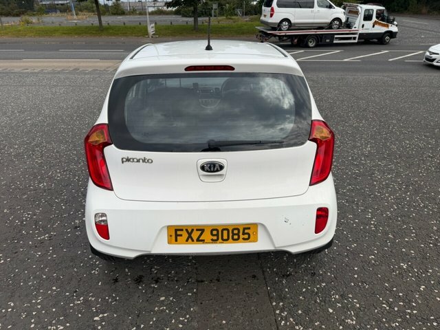 Kia Picanto 1.0 1 Hatchback Euro 5 68 Bhp White #6