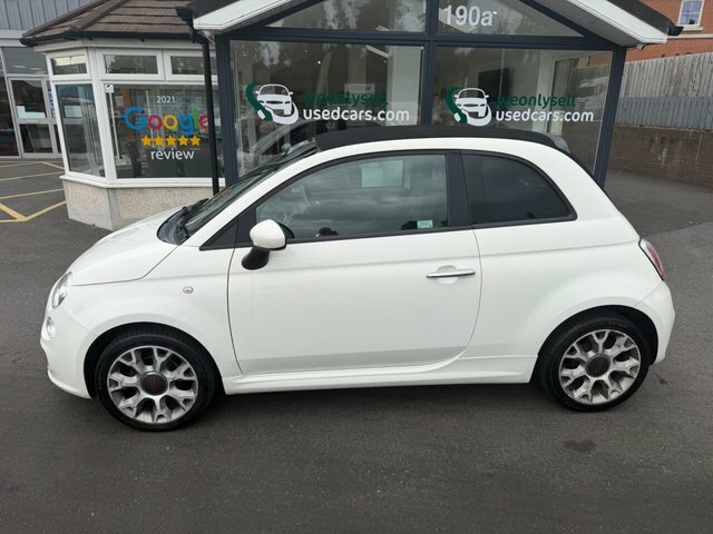 Fiat 500C 1.2 Lounge Convertible Dualogic Euro 6 White #8