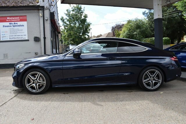 Mercedes-Benz C Class 1.5 C200 Mhev Amg Line Coupe G-tronic BU69EBC Blue #4