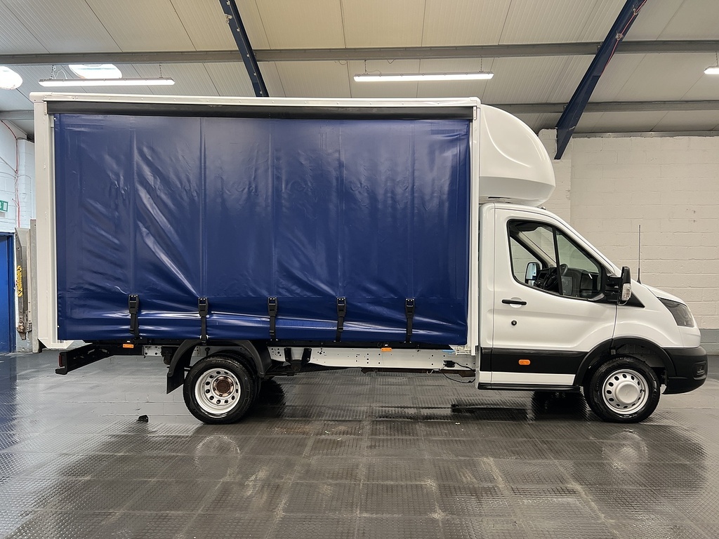 Ford Transit Custom Transit 2.0 350 Ecoblue Hd Leader Curtain Side Rwd SL72YJD White #3