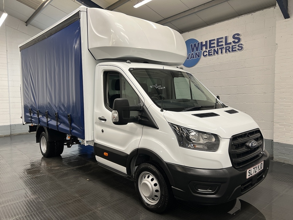 Ford Transit Custom Transit 2.0 350 Ecoblue Hd Leader Curtain Side Rwd SL72YJD White #4