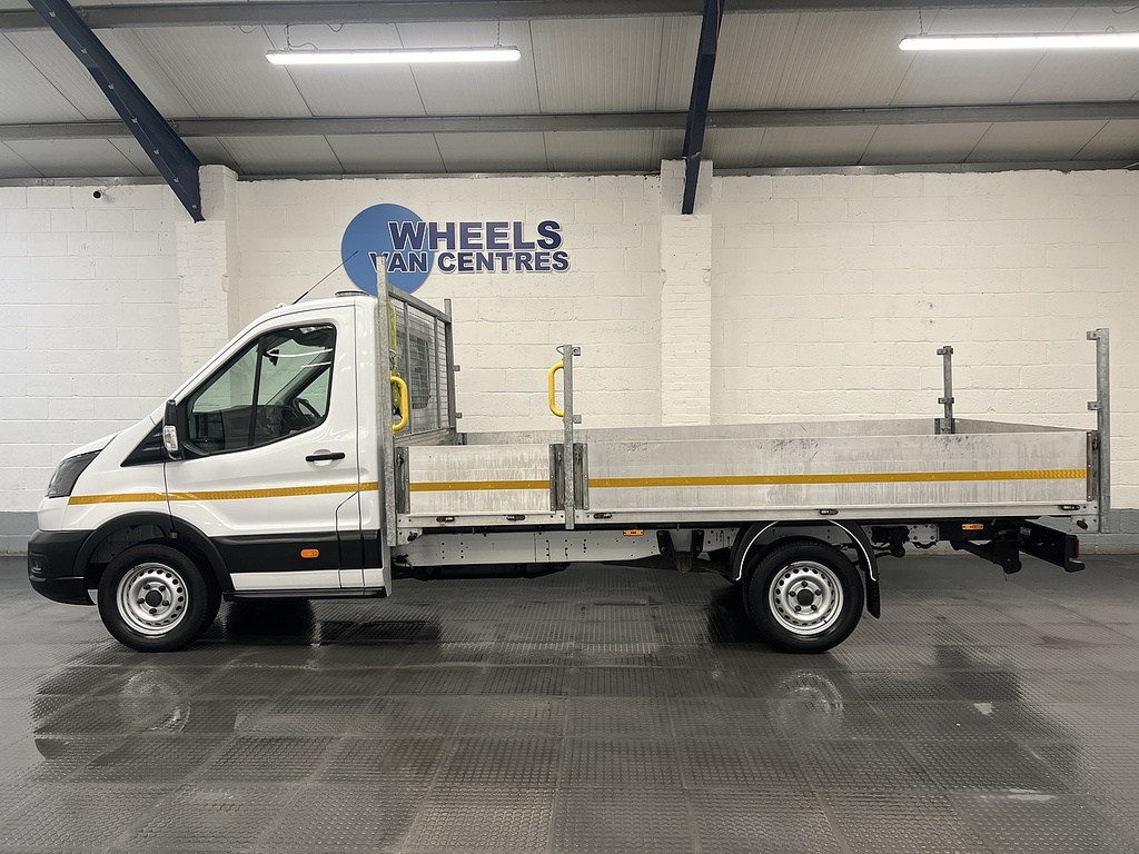 Ford Transit Custom 350 Ecoblue Leader L4 Xlwb Dropside DS23UWR White #2