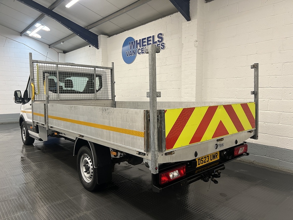 Ford Transit Custom 350 Ecoblue Leader L4 Xlwb Dropside DS23UWR White #3