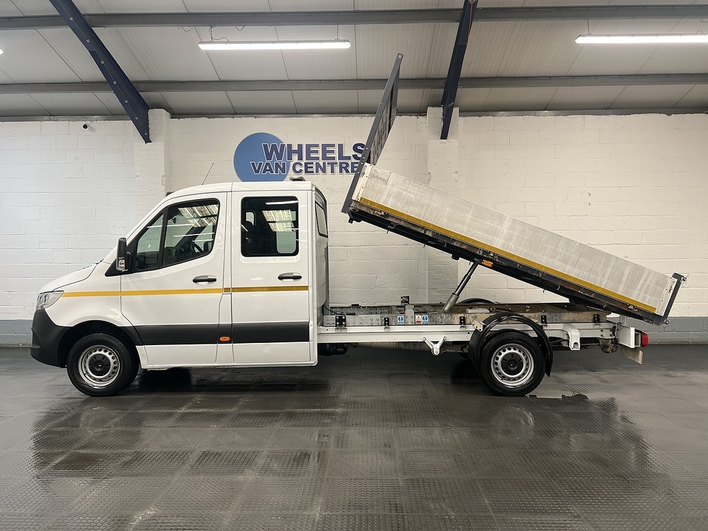 Mercedes-Benz Sprinter 2.1 314 Cdi Crew Cab Tipper Rwd KR23YCY White #2