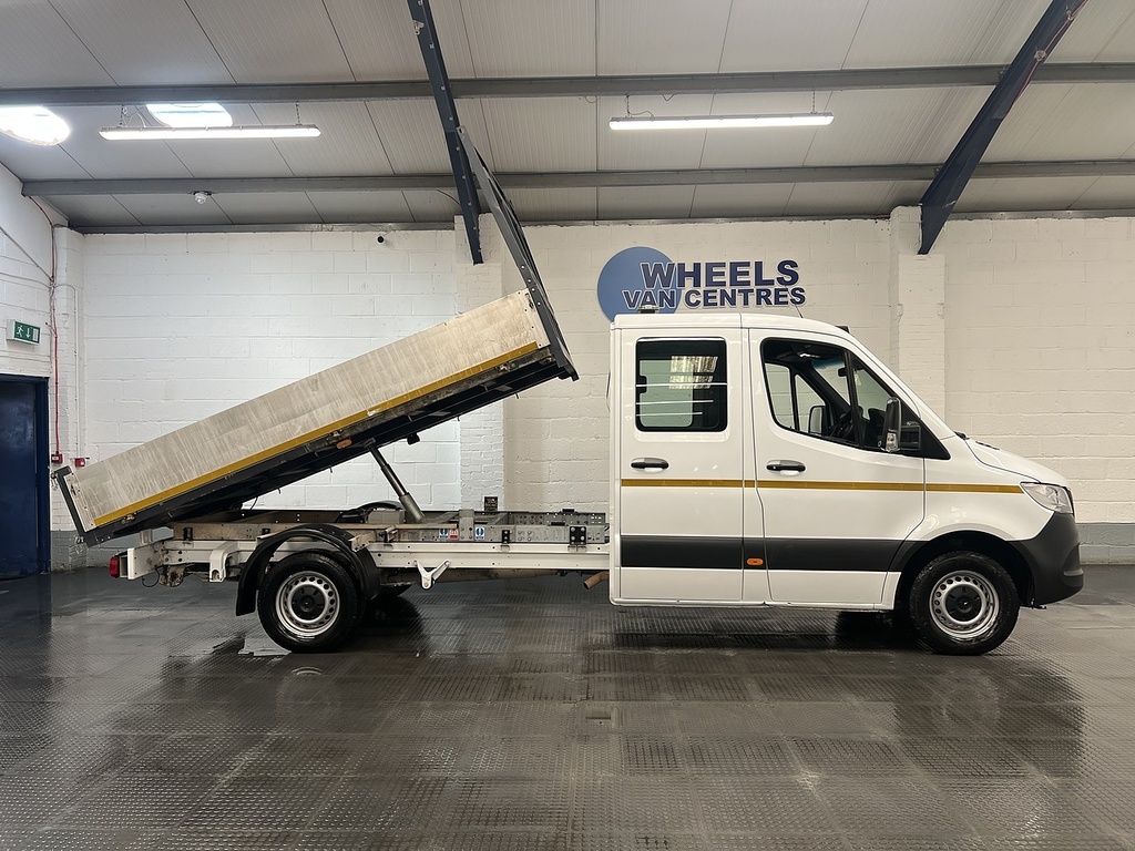 Mercedes-Benz Sprinter 2.1 314 Cdi Crew Cab Tipper Rwd KR23YCY White #4