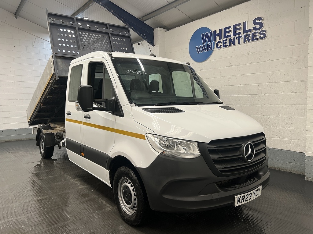 Mercedes-Benz Sprinter 2.1 314 Cdi Crew Cab Tipper Rwd KR23YCY White #5
