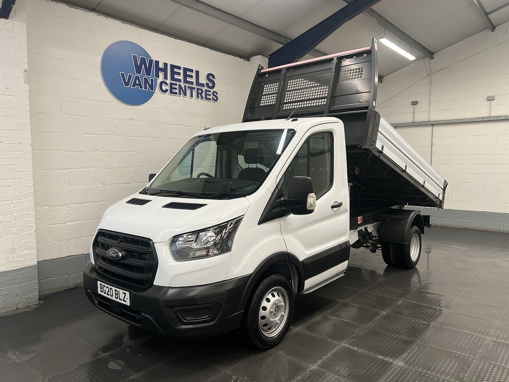 Ford Transit Custom 2.0 350 Ecoblue Leader Tipper Rw BG20BLZ White
