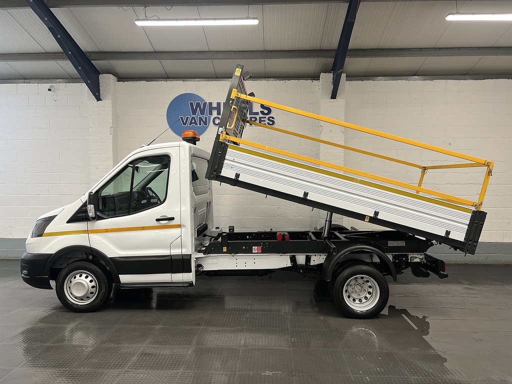Ford Transit Custom 350 Ecoblue Leader 2.0 Tipper White #2
