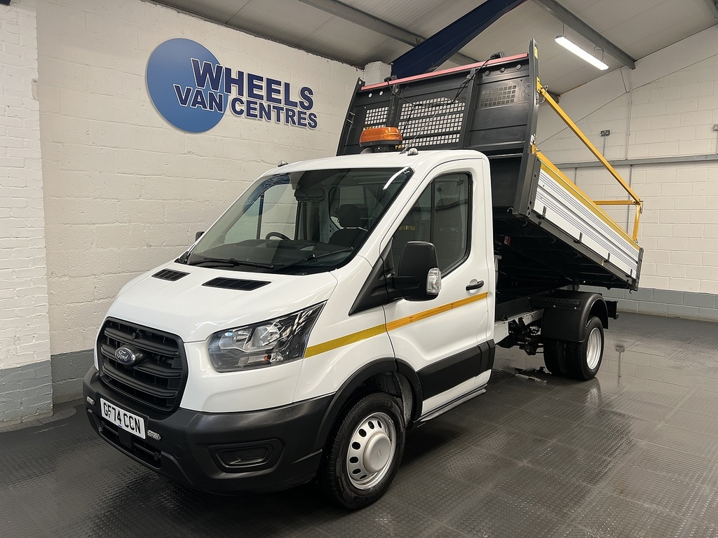 Ford Transit Custom 350 Ecoblue Leader 2.0 Tipper White