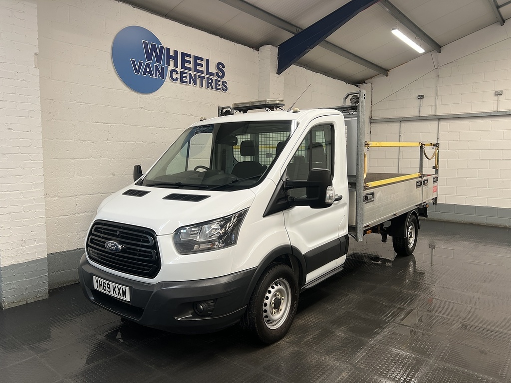 Ford Transit Custom 2.0 350 Ecoblue Dropside Rwd L3 YH69KXW White