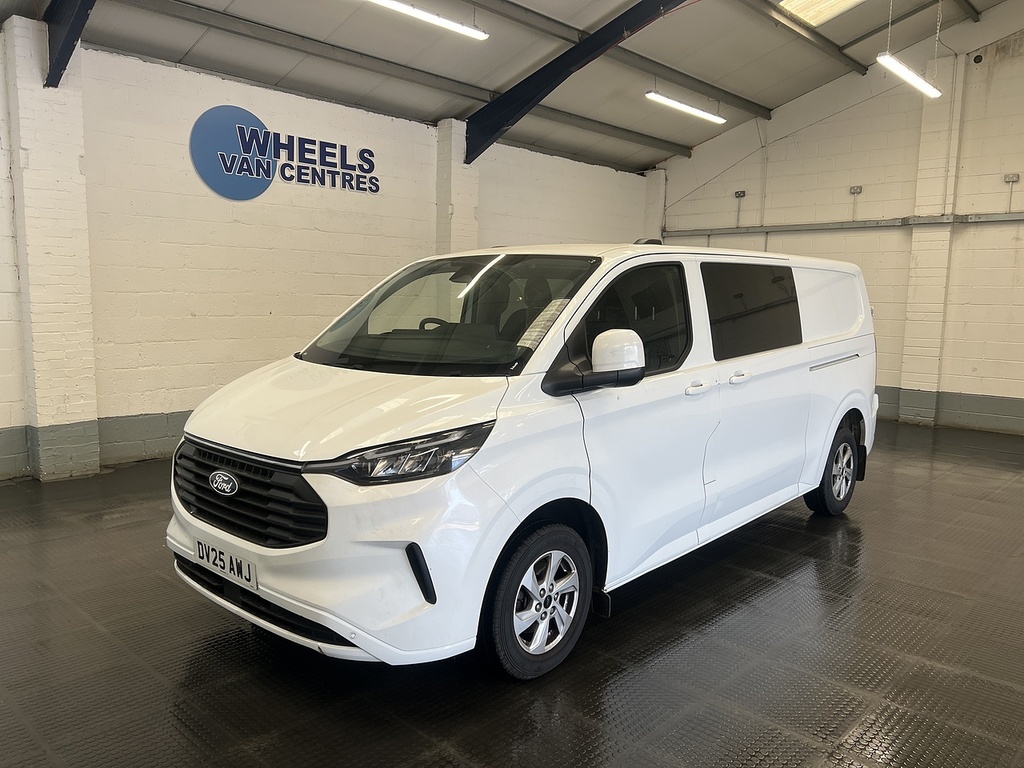 Ford Transit Custom 2.0 320 Ecoblue Limited Crew Van Double Cab Di White