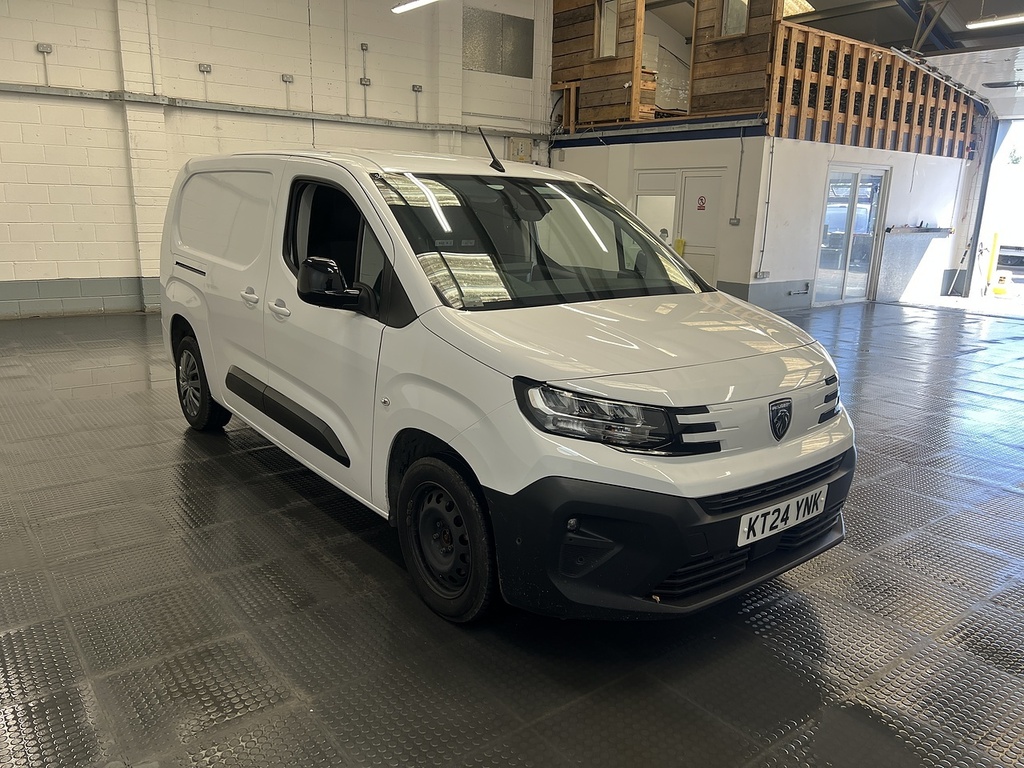 Peugeot Partner 1.5 Bluehdi 950 Asphalt Long Panel Van 6Dr White #4