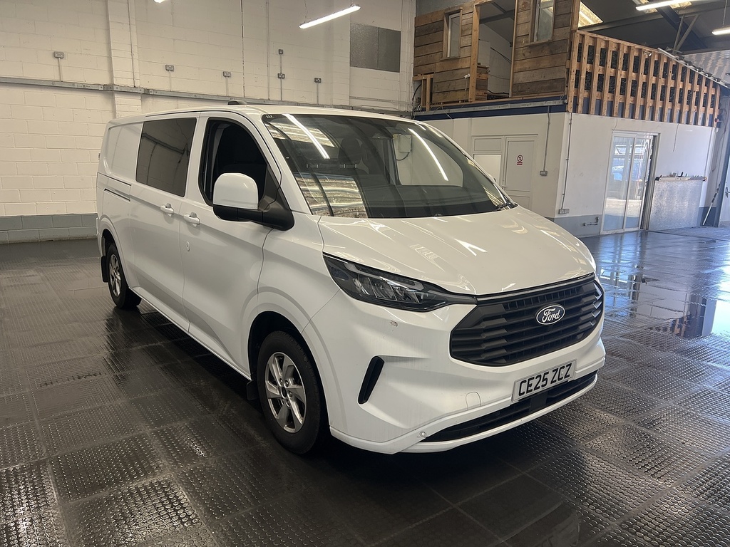 Ford Transit Custom 2.0 320 Ecoblue Limited Crew Van Double Cab Di White #4