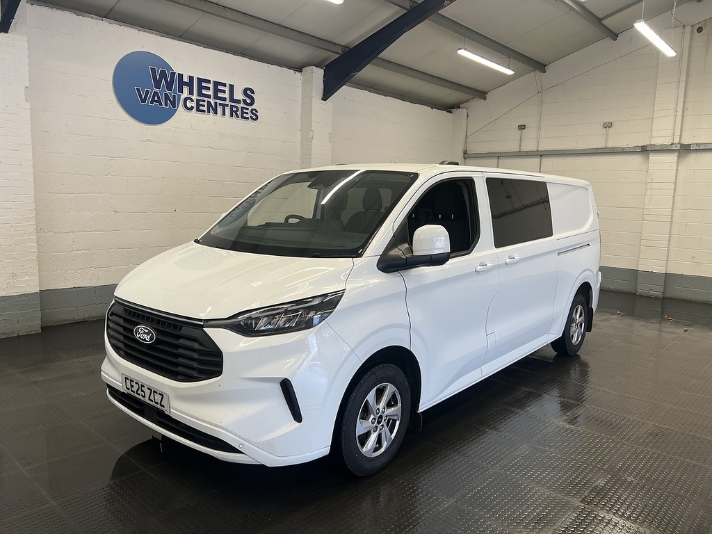 Ford Transit Custom 2.0 320 Ecoblue Limited Crew Van Double Cab Di White