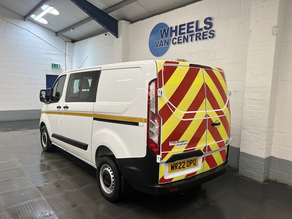 Ford Transit Custom 2.0 300 Ecoblue Leader Crew Van Double Cab Die WR22OPO White #3