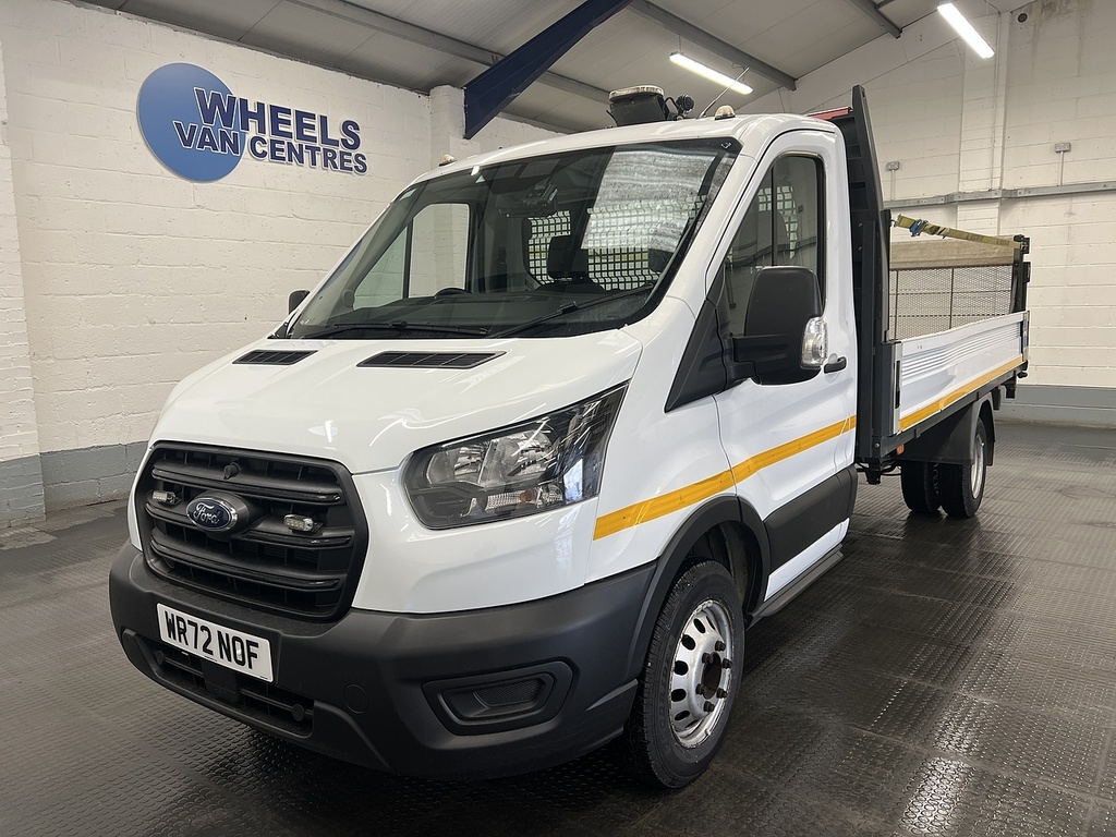 Ford Transit Custom 2.0 350 Ecoblue Leader Dropside WR72NOF White