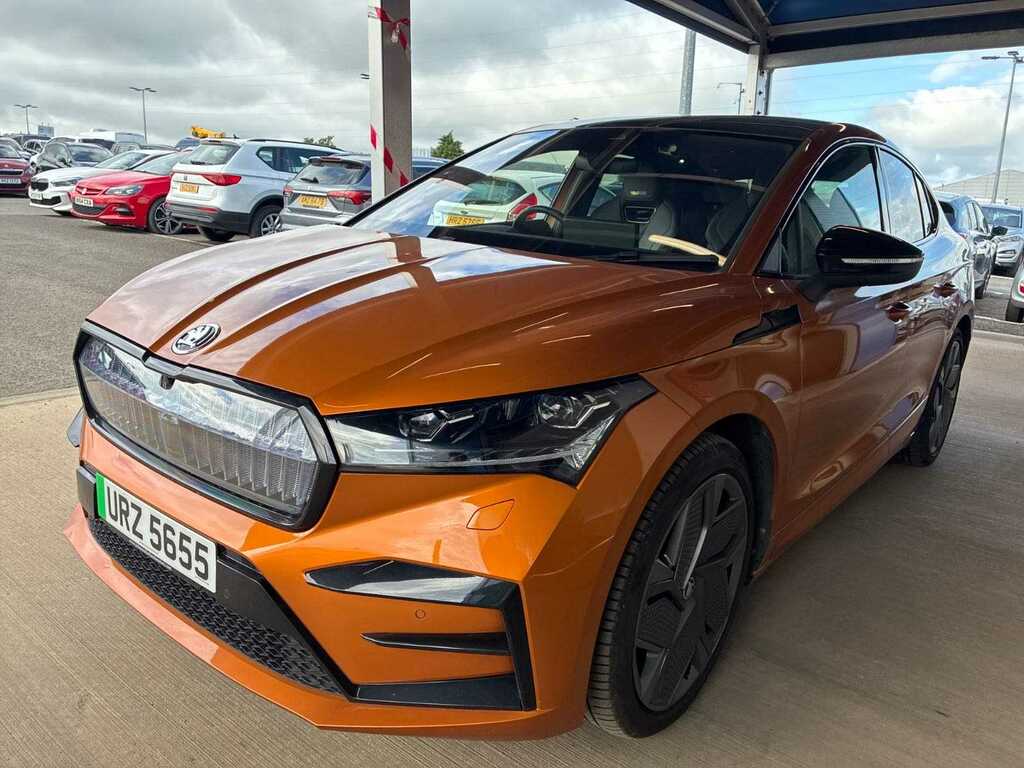 Skoda ENYAQ Iv 82Kwh Vrs Coupe 4Wd Dc135kw Orange #2