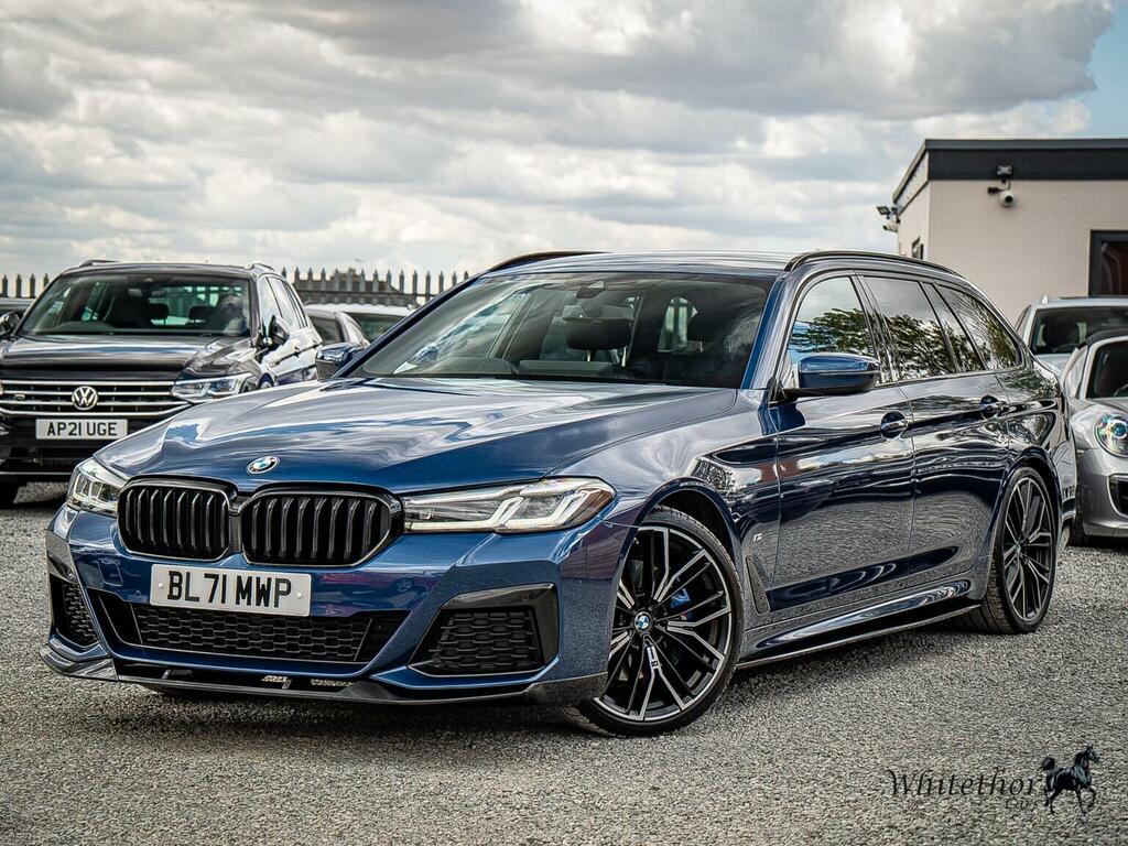 BMW 5 Series Estate 2.0 520D Mht M Sport Touring Steptronic Eur BL71MWP Blue #3