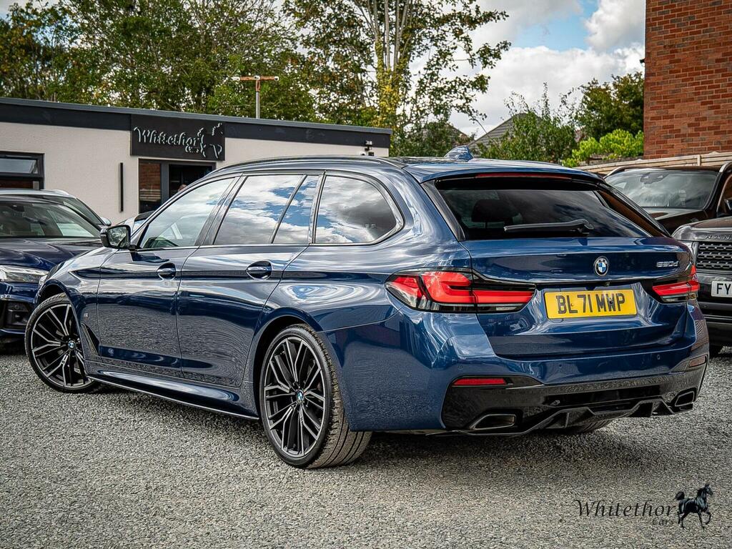 BMW 5 Series Estate 2.0 520D Mht M Sport Touring Steptronic Eur BL71MWP Blue #4