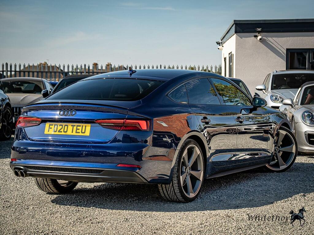 Audi A5 2.0 Tdi 40 Black Edition Sportback S Tronic Quattr Blue #6